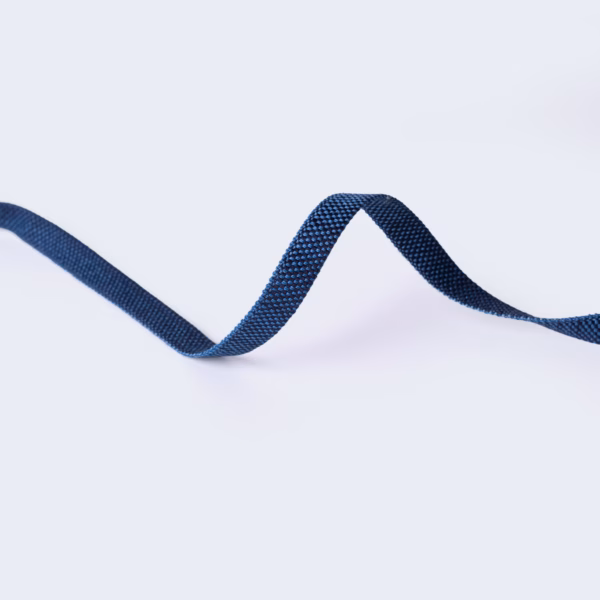 Fettuccia tubolare in cotone indaco - immagine 3