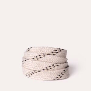 Flat linen-blend cord